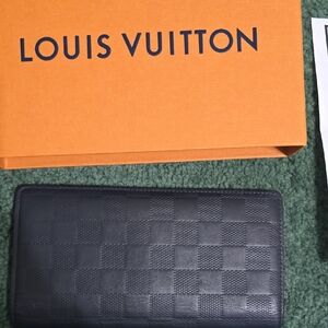 Louis Vuitton Black Damier Graphite Money Clip Wallet